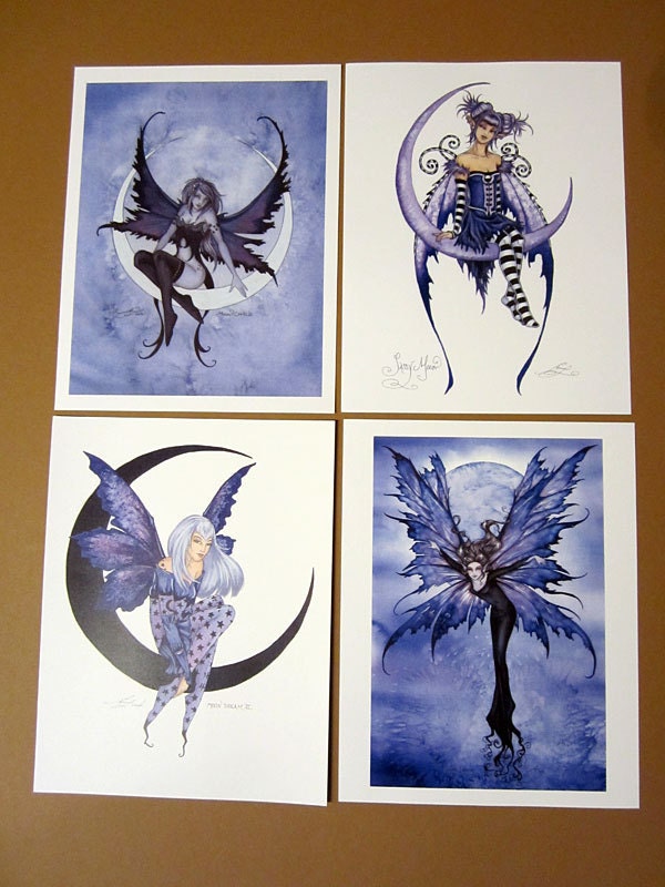 sale moon fairies print set clearance amy brown by amybrownart sale moon fairies print set clearance amy brown by amybrownart