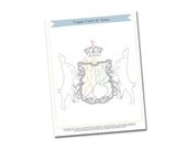 Veggie Coat of Arms Embroidery Pattern