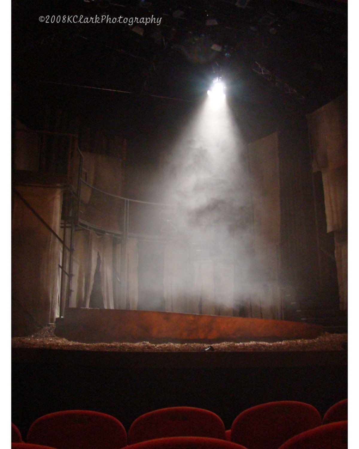 A Night at the Theatre 8x10 Photo with mat Home Decor rich red drama acting stage theater moody - KClarkPhotography