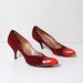 SALE - 1950s Aubergine Pinup Heels Size 7 - 7.5