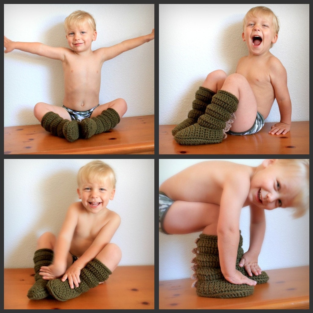 Crochet pattern- toddler cozies- cozy boots for boys and girls- toddler sizes 4-9