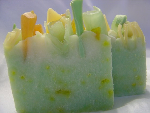 Coconut Lime Verbena Cold Process Soap by Nana Js Handmades - Vegan friendly