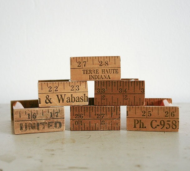 Repurposed Desktop Business Card Holder - Vintage Parts