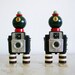 Vintage Camera Bookends - Found Objects Art Assemblage - Recycled Vintage Parts