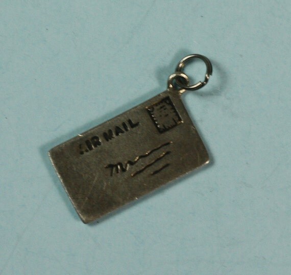 Vintage Air Mail Charm Envelope Love Letter
