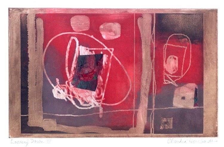 Looking Down III - Solar Plate Etching