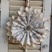 Paper  Wreath Vintage Sheet Music  Cones with Glass Glitter Petite