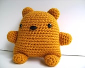 Amigurumi Golden Teddy Bear Plush Toy
