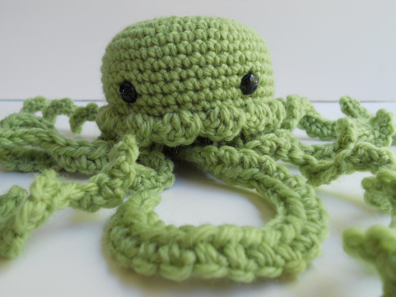 Pistachio Green Jellyfish Amigurumi Crochet Plush