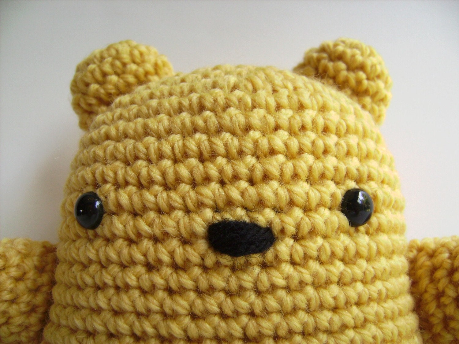Amigurumi Lemon Yellow Teddy Bear Plush Toy