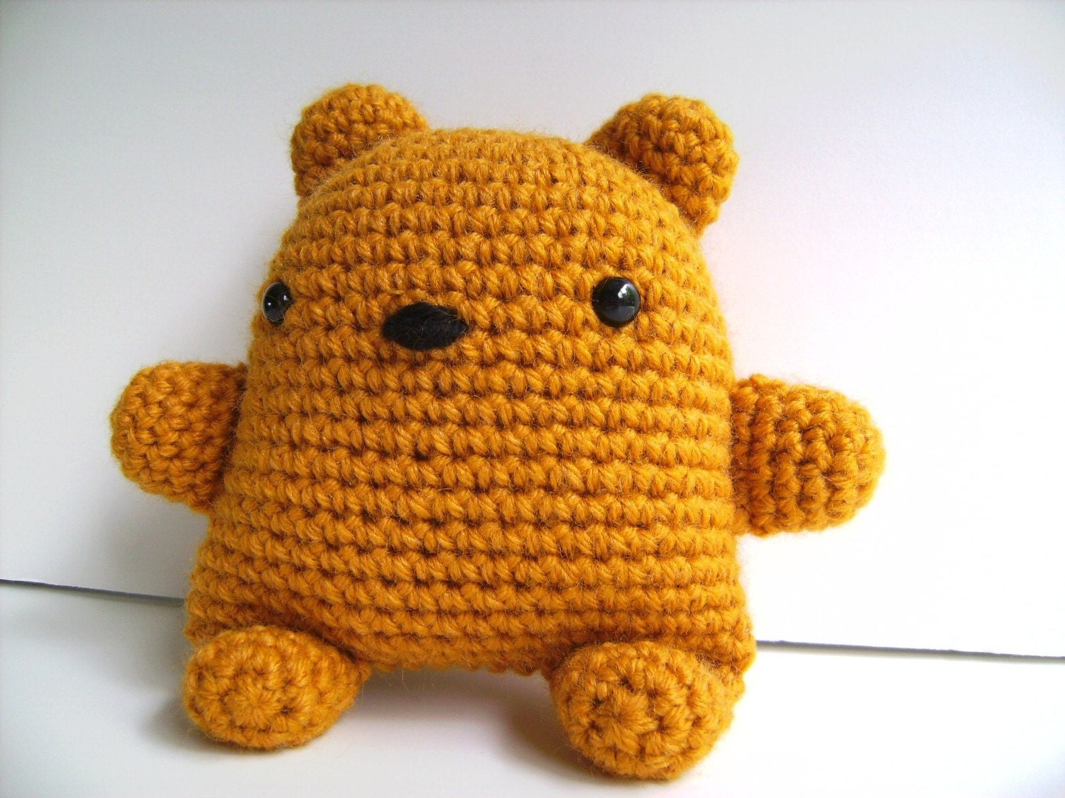 Amigurumi Golden Teddy Bear Plush Toy