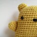 Amigurumi Lemon Yellow Teddy Bear Plush Toy