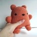 Amigurumi Crochet Salmon Teddy Bear Plush Toy