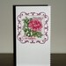 Carnation/January - Carnation Flower of the Month Pink January Birthday Handmade card