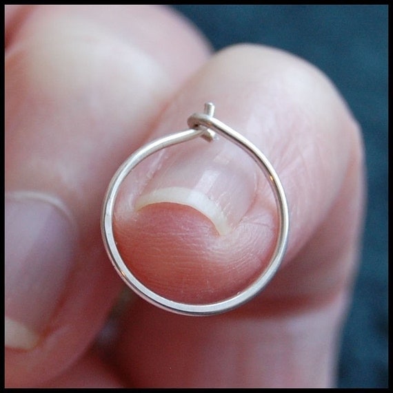 Nose Hoop  Nose Ring  Sterling Silver - CUSTOMIZE