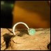 Nose Stud / Nose Screw / 3mm Aventurine in Sterling Silver Serrated Bezel - L or Screw End CUSTOMIZE