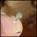 Nose Stud / Nose Screw / 3mm Aventurine in Sterling Silver Serrated Bezel - L or Screw End CUSTOMIZE