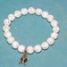 Men's Ivory Howlite Natural Gemstone Bracelet