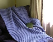 Lavendar Blue Shell Afghan