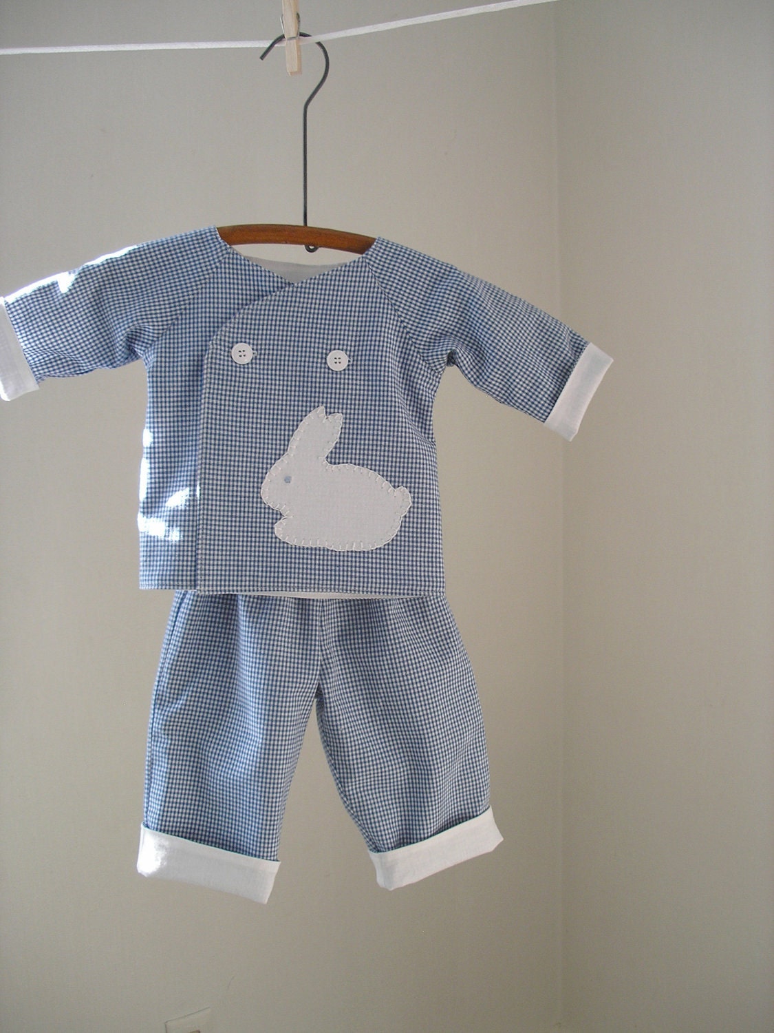 Baby Boy Kimono Top with Pants
