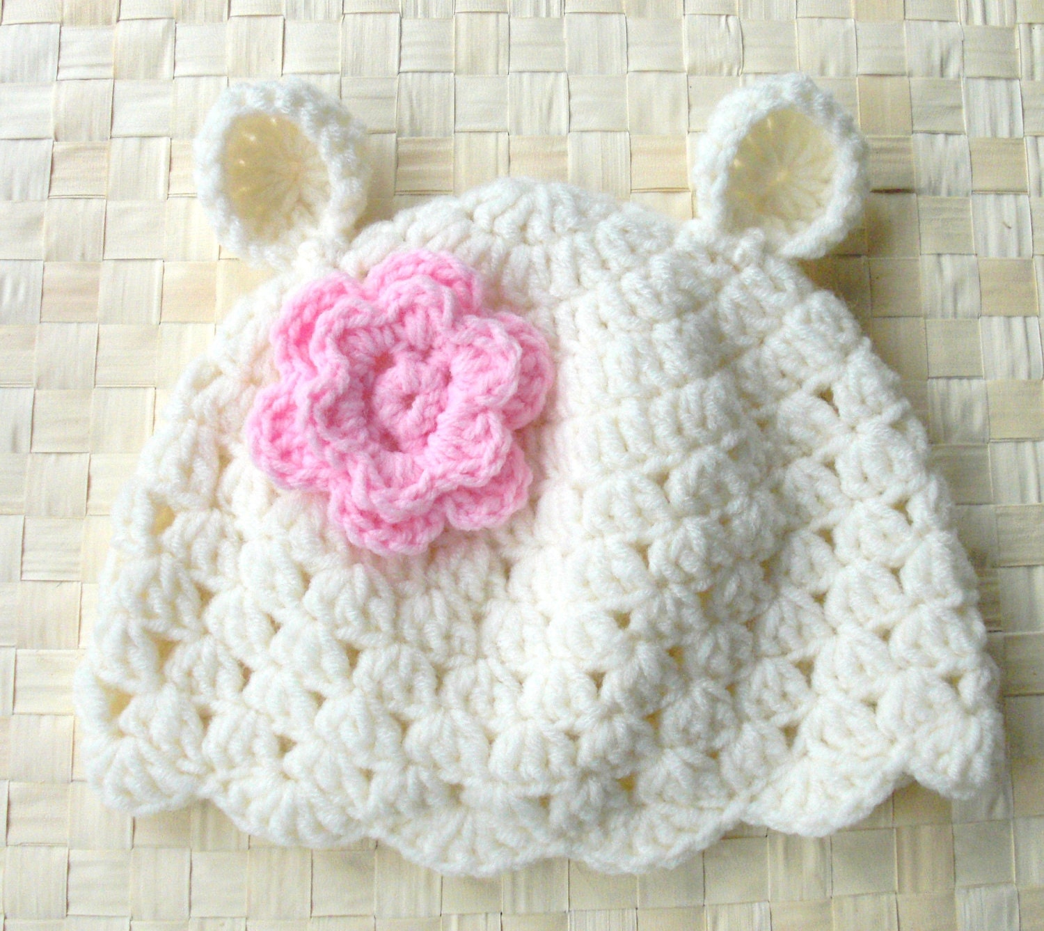 Crochet Animal baby hat Kids  Baby girl Bear Children clothing  Newborn hat photography props baby girl hat baby shower winter Halloween