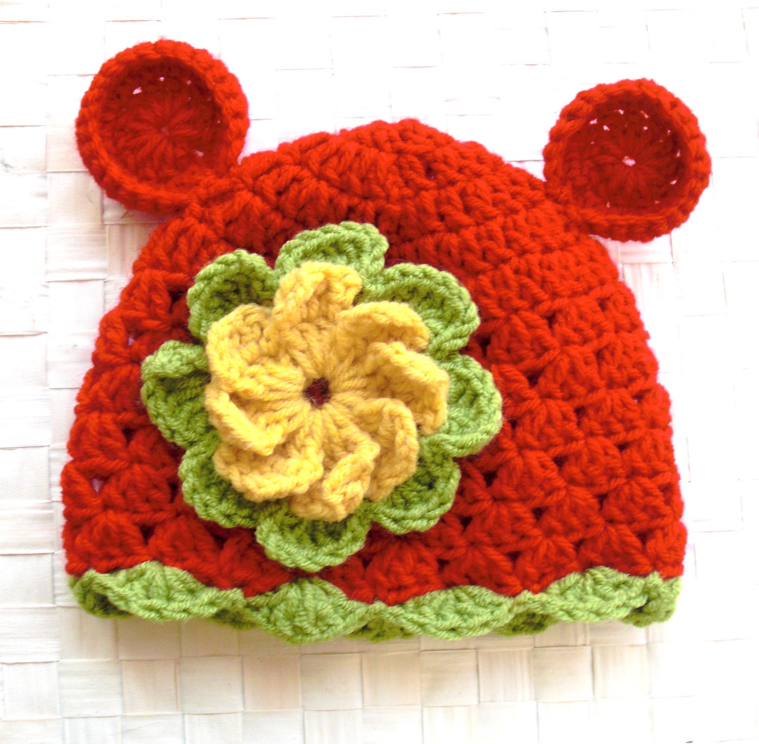 Crochet Animal  baby hat - Children Clothing Kids Hat -Bear hat-  Newborn hat   photography props  baby shower   winter accessories  fashion