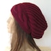 Hand Knit Hat- Womens hat - chunky knit Slouchy Beanie  Slouch Burgundy  Hat Winter Accessories knitted beret Autumn Fashion