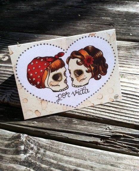 Por Vida (5x7 card)