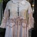 Vintage Kitty... luscious garden party tea coat... upcycled BATTERNBURG, crochet, roses. MED-XL