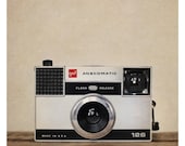 Vintage Camera Wall Art - Anscomatic - 8x8 Fine Art Photograph - Minimalist, Masculine Art - Vintage Love