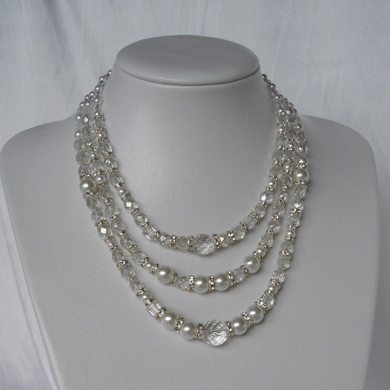 Divine Deco Claudette necklace with amazing back detail nl3021 black tie Art Deco 1920's