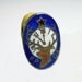 Antique Victorian Tie Clip B.P.O.E. Elks Fraternal Organization Sapphire Blue Enamel C1900