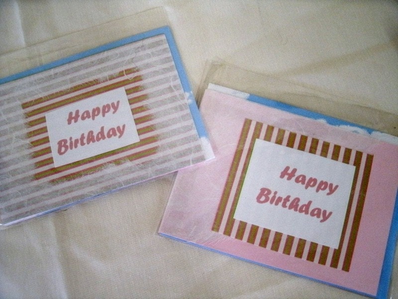 CLEARANCE Set of 2 "Happy Birthday" Cards (571x2) Benefits National Ovarian cancer Coalition