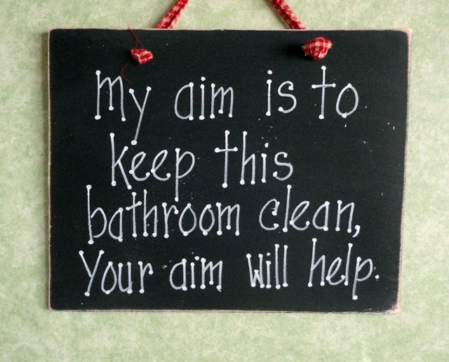 Bathroom sign