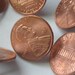 Penny For Your Thoughts Thumb Tacks/Push Pins Set of 10 OOAK By MissChuga