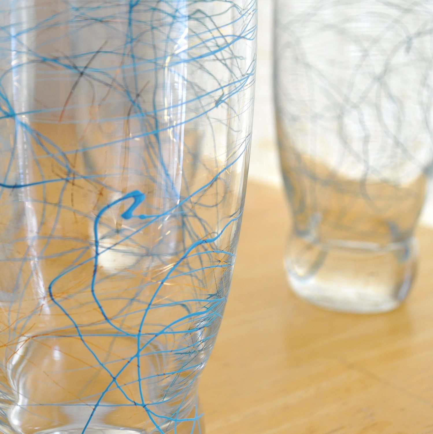 eva zeisel prestige tall glasses by federal glass - set of six