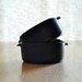 two bennington potters black matte soup bowls - Yusuki Aida design 1641