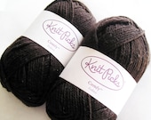 Knit Picks Yarn, Cotton Acrylic, Comfy Sport Weight, Brown Fedora,