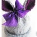 Hand Knit Bunny Baby Rabbit Hat, Custom Size, Girl or Boy  Easter Peter CottonTail