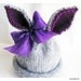 Hand Knit Bunny Baby Rabbit Hat, Custom Size, Girl or Boy  Easter Peter CottonTail