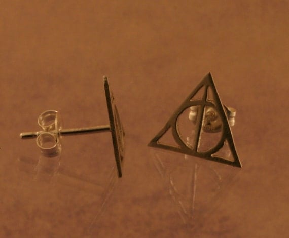 Deathly Hallows Earrings (Center Post)