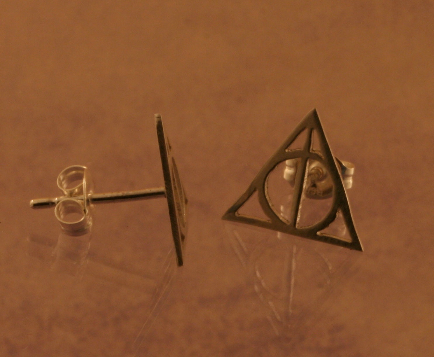 Deathly Hallows Earrings (Center Post)