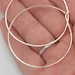 14k Rose Gold Fill Hoop Earrings, 2 inch Large Size, Pink Gold