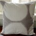 Khaki gray Kivet Velvet pillow case, super soft 18x18", 45x45cm, Finland