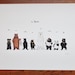 Bear family print