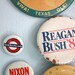 Vintage Political Pins . Reagan . Bush. Nixon . Agnew