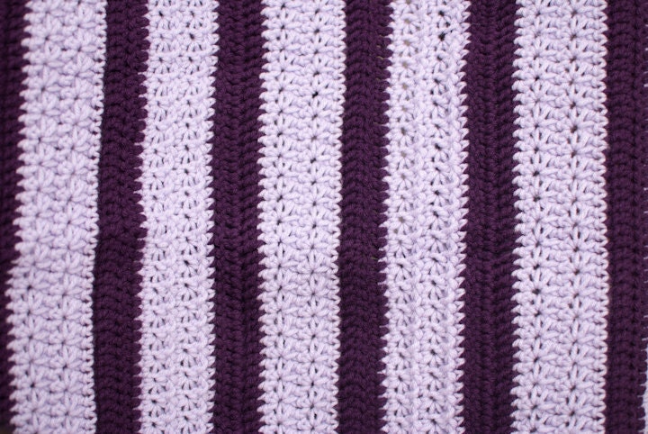 Lavender Daisies Afghan