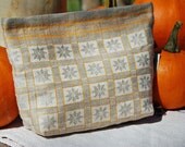 Vintage Linen Tea Towel  Lunch-Sandwich Bag Lined