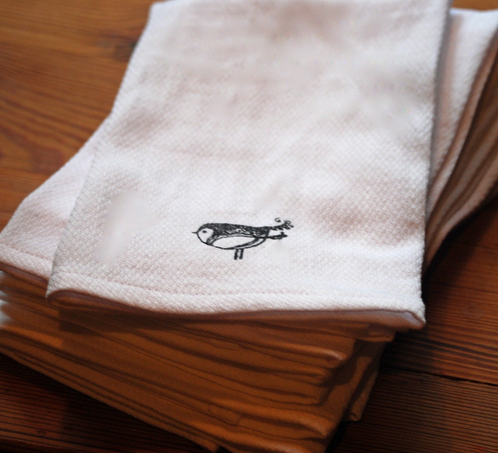 Little Birdie--Extra Large Un-paper Towels/Napkins   Set of Six