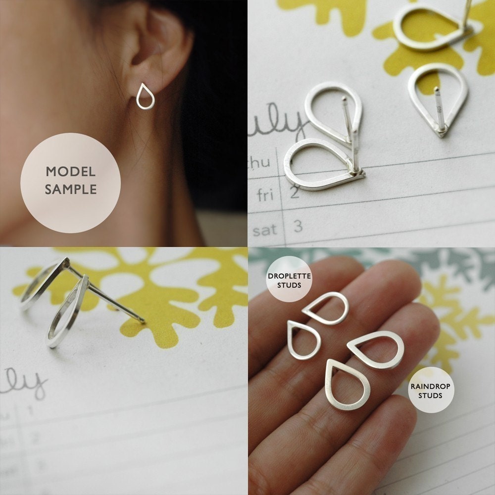 Droplette studs earrings
